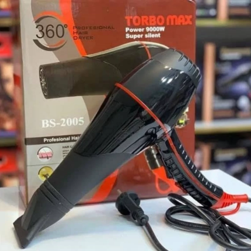 سشوار توربو مکس موتور سنگین 9000وات واقعی مدل BS-2005